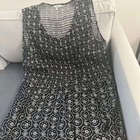 Croft & Barrow Black & White Floral Sleeveless Maxie Dress - Plus 3X - Picture 10 of 13